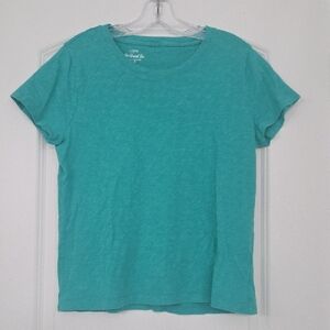 Pretty Blue/green Girlfriend Tee By J. Crew. Very Good Condition. M💚💙